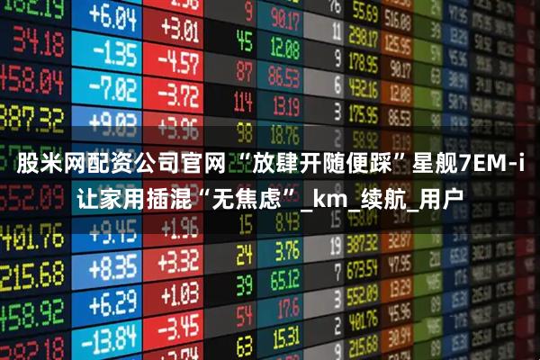 股米网配资公司官网 “放肆开随便踩”星舰7EM-i让家用插混“无焦虑”_km_续航_用户